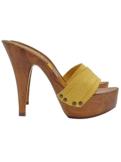 Kiara Shoes ZOCCOLO TACCO 13 Ocra Hot
