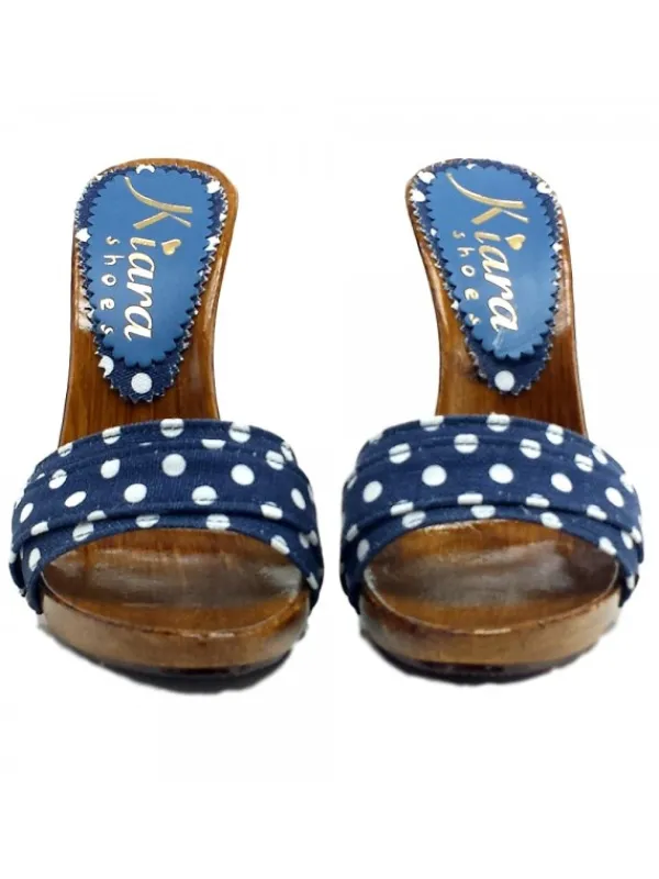 Kiara Shoes ZOCCOLO POIS BLE Blu Sale