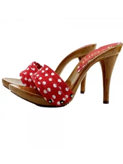 Kiara Shoes ZOCCOLO POIS Rosso Clearance