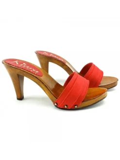 Kiara Shoes ZOCCOLO TACCO 9 CM Rosso Outlet