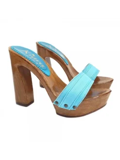 Kiara Shoes ZOCCOLO CON TACCO... Turchese Hot