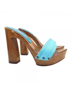 Kiara Shoes ZOCCOLO CON TACCO... Turchese Hot